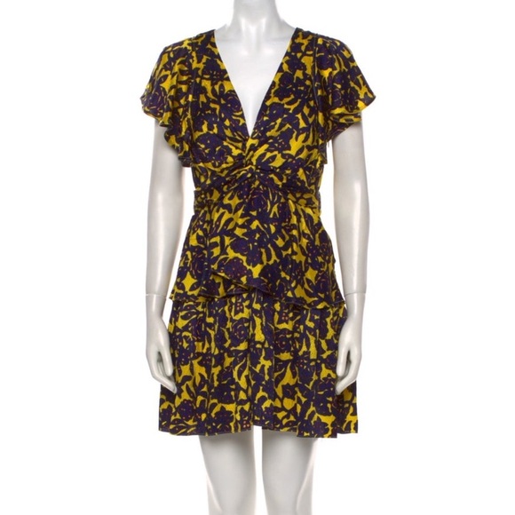 A.L.C Silk Floral Dress - Picture 1 of 3